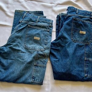 Men's Blue Denim Wrangler Carpenter Jeans
